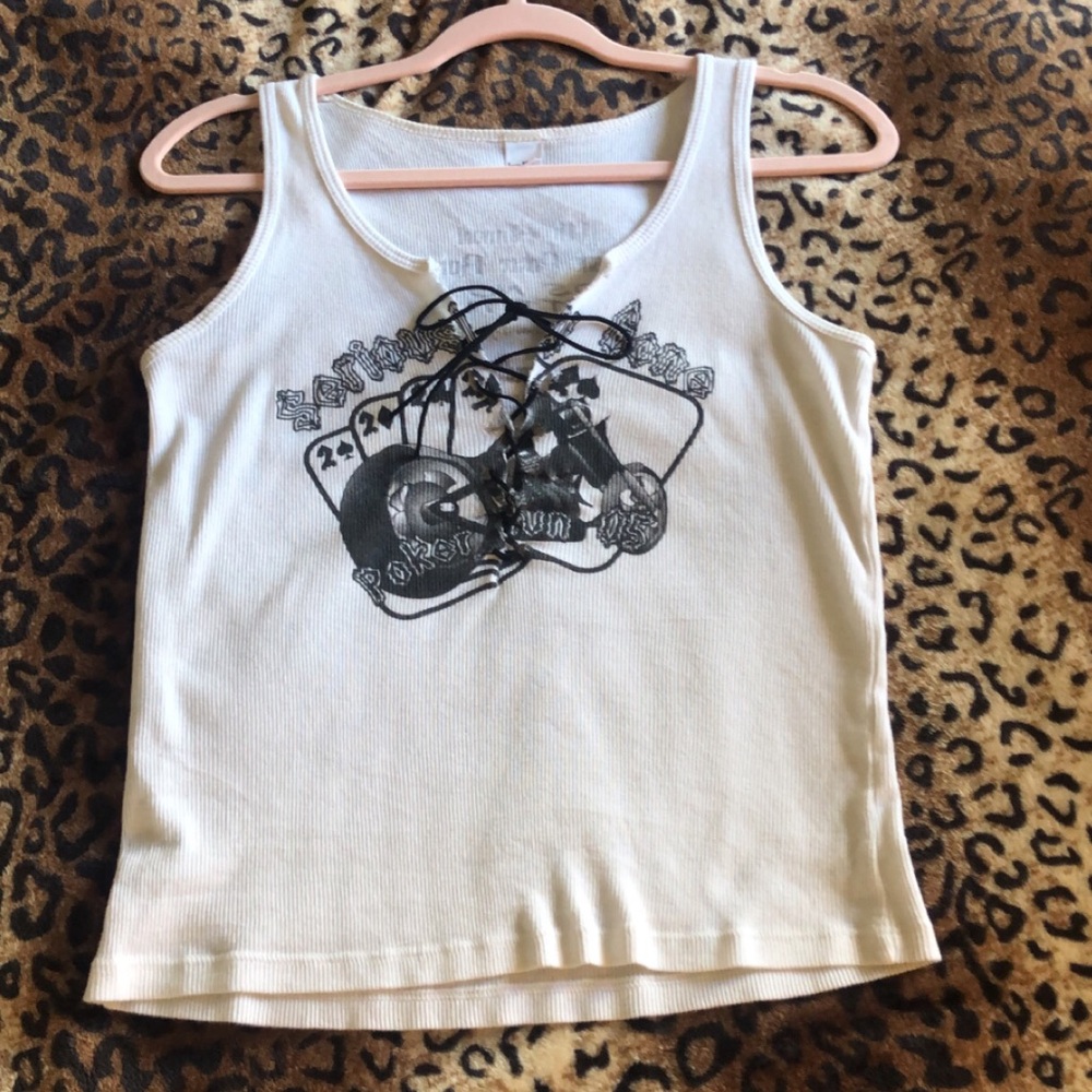 90s Biker Tank Top Grunge Bike Motorcycle